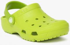 Crocs Lime Green Solid Clogs girls