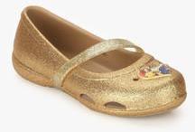 Crocs Lina Beauty And The Beast Golden Glitter Belly Shoes girls