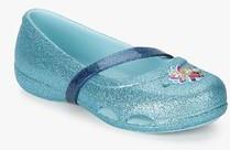 Crocs Lina Frozen Blue Mary Jane Belly Shoes girls