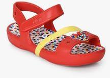 Crocs Lina Minnie Red Sandals girls