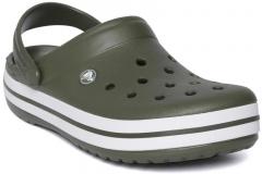 Crocs Olive Synthetic Clogs women