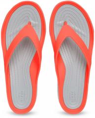 Crocs Orange & Grey Solid Thong Flip Flops women