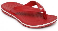 Crocs Red Solid Thong Flip Flops girls