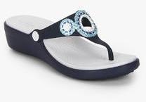 Crocs Sanrah Diamante Navy Blue Sandals men