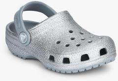Crocs Silver Clogs boys
