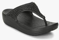 Crocs Sloane Black Embellished Sandals women
