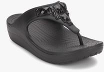 Crocs Sloane Crystal Black Flip Flops women