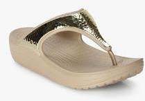 Crocs Sloane Golden Embellished Sandals women
