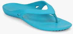 Crocs Turquoise Blue Flip Flops women