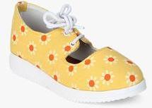 Dchica Yellow Floral Sneakers girls