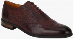 Del Mondo Brown Leather Regular Brogues Shoes men