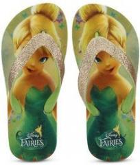 Disney Fairies Green Flip Flops girls