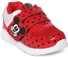 Disney Red & Black Polka Dot Print Sneakers boys
