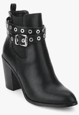Dorothy Perkins Antigua Black Ankle Length Boots women