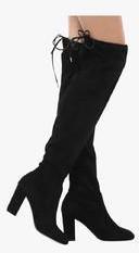 Dorothy Perkins Kassandra Black Knee Length Boots women