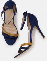 Dressberry Blue & Mustard Colourblocked Sandals women