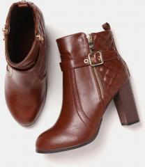 Dressberry Brown Synthetic Boots women