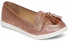 Dune London Rose Gold Belly Shoes women