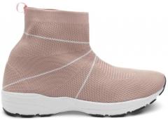 Ether Pink Mid Top Synthetic Sneakers women