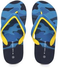 Fame Forever by Lifestyle Boys Blue & Yellow Printed Thong Flip Flops