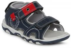 Fame Forever by Lifestyle Boys Navy Blue & Red Comfort Sandals
