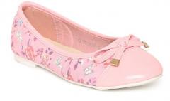 Fame Forever by Lifestyle Girls Pink Printed Ballerinas
