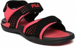 Fila Black & Red RUFINO Sports Sandals men
