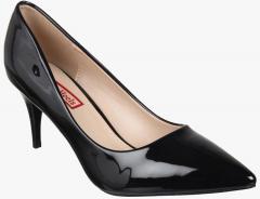 Flat N Heels Black Solid Pumps women