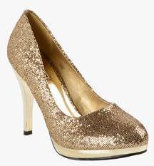 Flat N Heels Golden Stilettos women