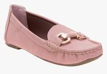 Flat N Heels Pink Moccasins women