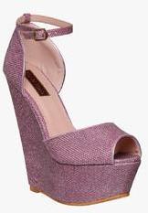 Flat N Heels Pink Wedges women