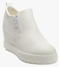 Flat N Heels White Boots women