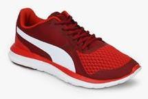 Flext1 Mu Idp Flame Scarlet Puma White R Red Running Shoes