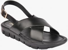 Flora Black Comfort Sandals women