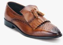 Franco Leone Tan Brogue Formal Shoes men