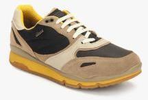 Geox Beige Running Shoes men