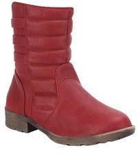 Get Glamr Calf Length Red Boots women