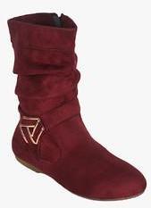 Get Glamr High Ankle Red Boots women