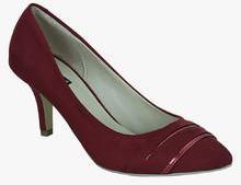 Get Glamr Maroon Belly Shoes women