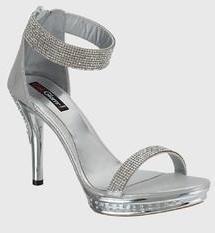 Get Glamr Silver Stilettos women