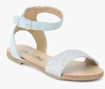 Gini & Jony Silver Glitter Sandals girls