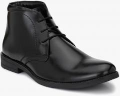 Hirels Black Mid Top Flat Boots men