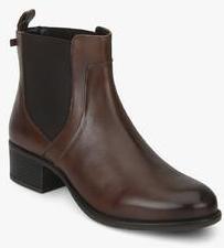 Hush Puppies Carlita Brown Chelsea Ankle Length Boots men