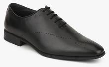 Hush Puppies Fred Single Piece Black Formal Shoes men