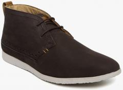 Hush Puppies Men Brown Mid Tops Casual Shoes