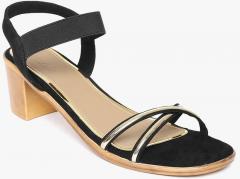 Inc 5 Black Solid Sandals women