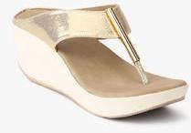 Inc 5 Golden Metallic Sandals women
