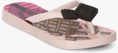 Ipanema Pink Printed Thong Flip Flops girls