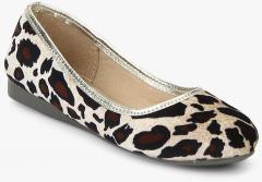 J Collection Brown Animal Print Belly Shoes girls