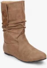 J Collection Calf Length Brown Boots women